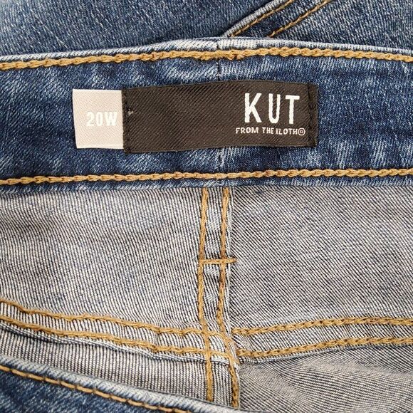 KUT from the Kloth Donna High Rise Fab Ab Ankle Skinny Jeans 20W 20 - Picture 4 of 5